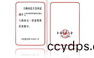 上海(hai)市五(wu)一(yi)勞(lao)動(dong)獎(jiang)狀榮(rong)譽稱號